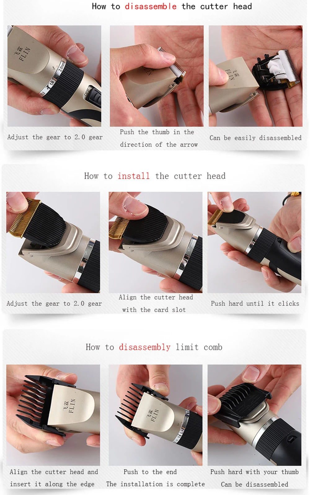 Men's Electric Hair Clipper | Professional Trimmer