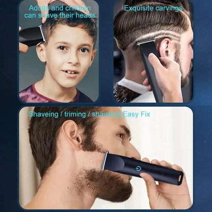2026 New Electric Hair Clipper Hair Trimmer for Men Body Groomer & Pubic Waterproof Hair Trimmer Replaceable Ceramic Blade
