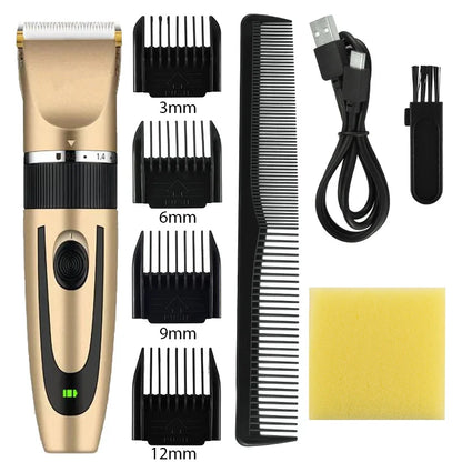 Professional Rechargeable Hair Trimmer for Men | Electric Clipper
