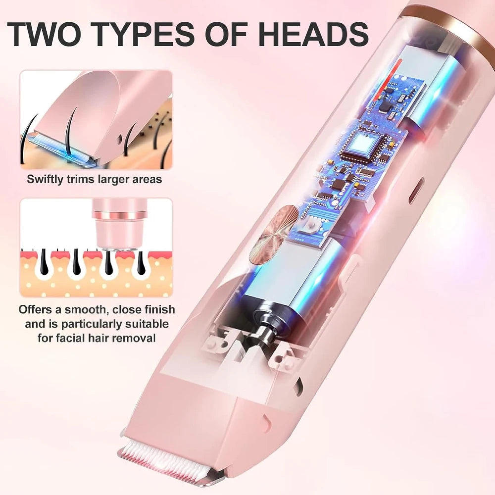 Women's 2-in-1 Trimmer | Waterproof Dual Head