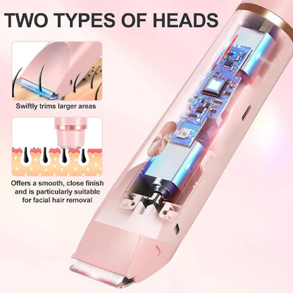 Women's 2-in-1 Trimmer | Waterproof Dual Head