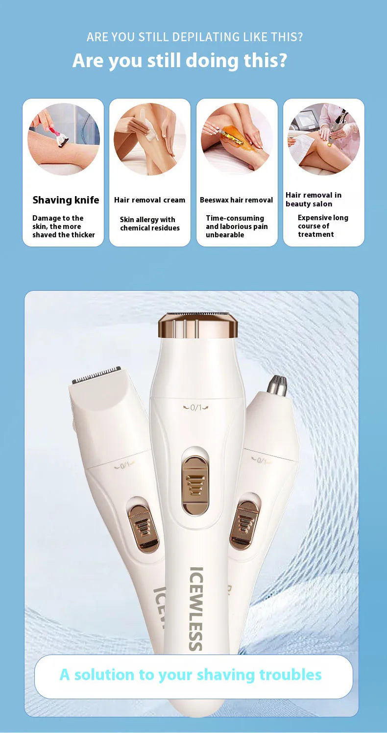 Women's Electric Hair Trimmer | Face, Body & Bikini