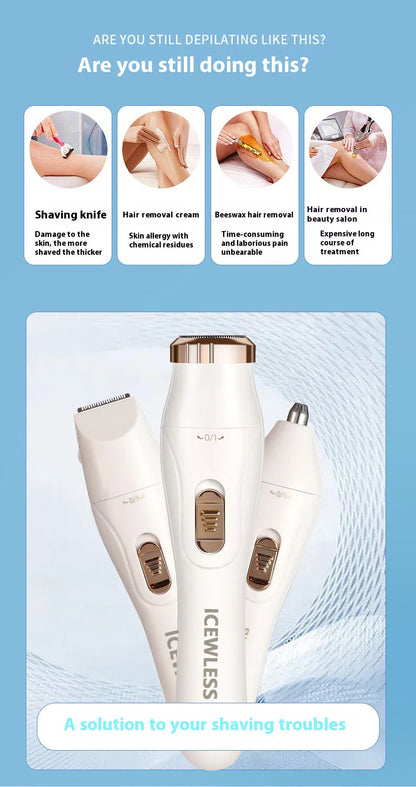 Women's Electric Hair Trimmer | Face, Body & Bikini