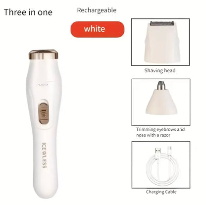 Women's Electric Bikini, Face & Body Shaver | Waterproof | Painless